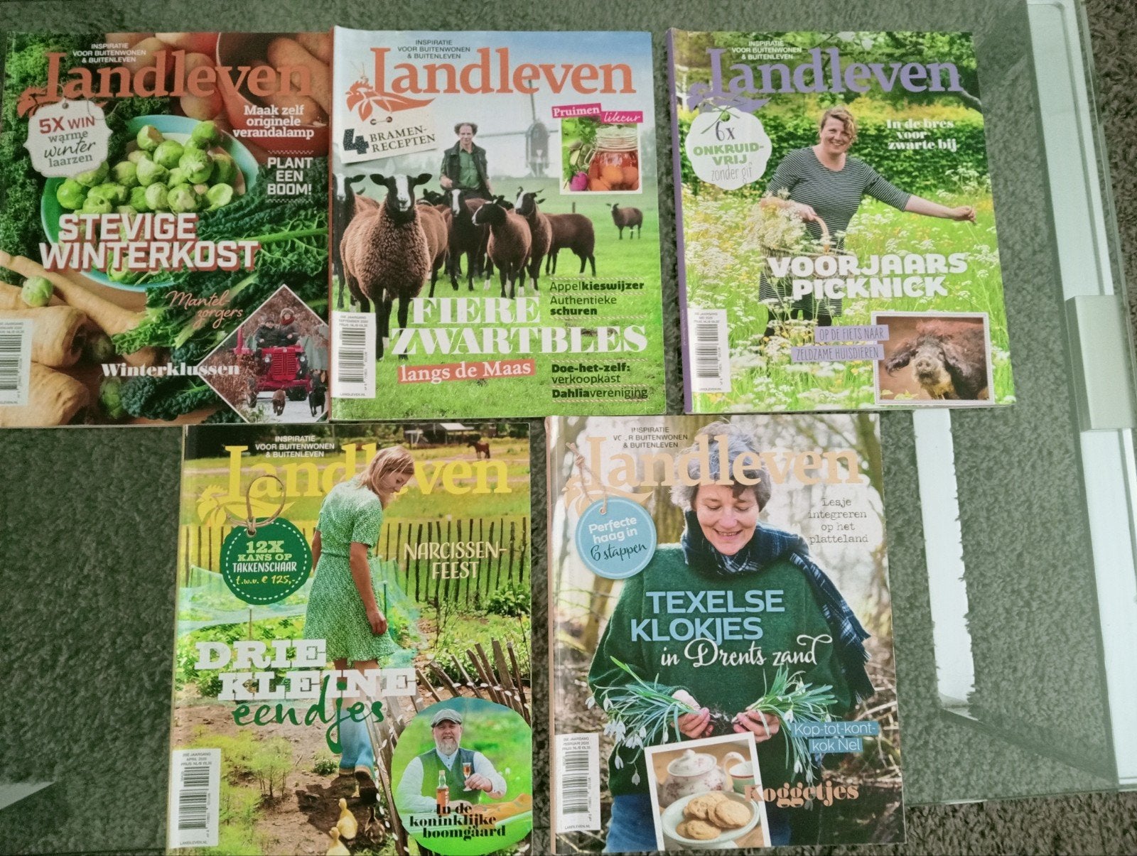 5x Magazines "Landleven"👍📚, Ophalen of Verzenden