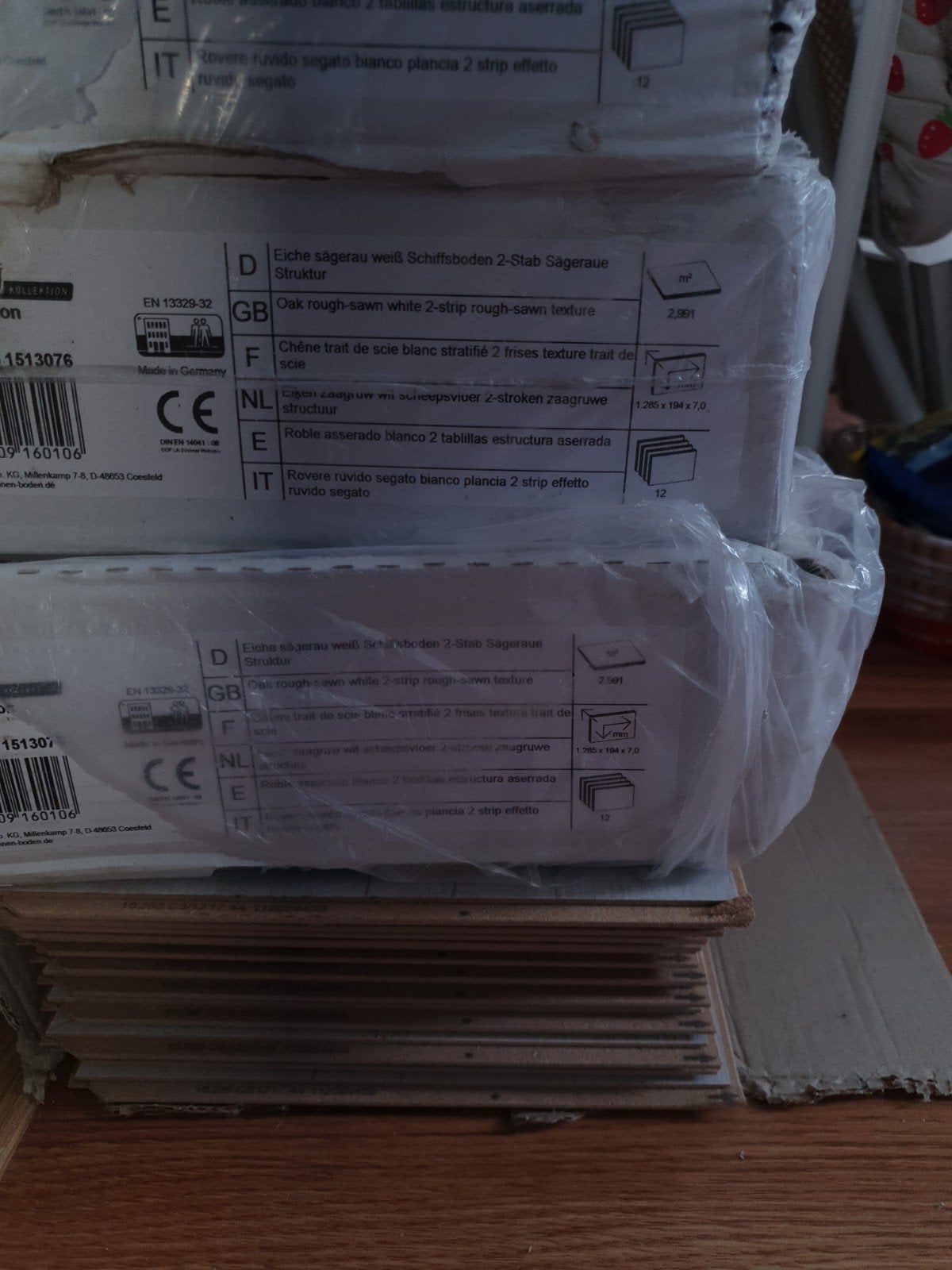 Laminaat 10 paketten en matras 180/200, Ophalen, 50 tot 150 cm, 10 m² of meer, 10 tot 30 cm