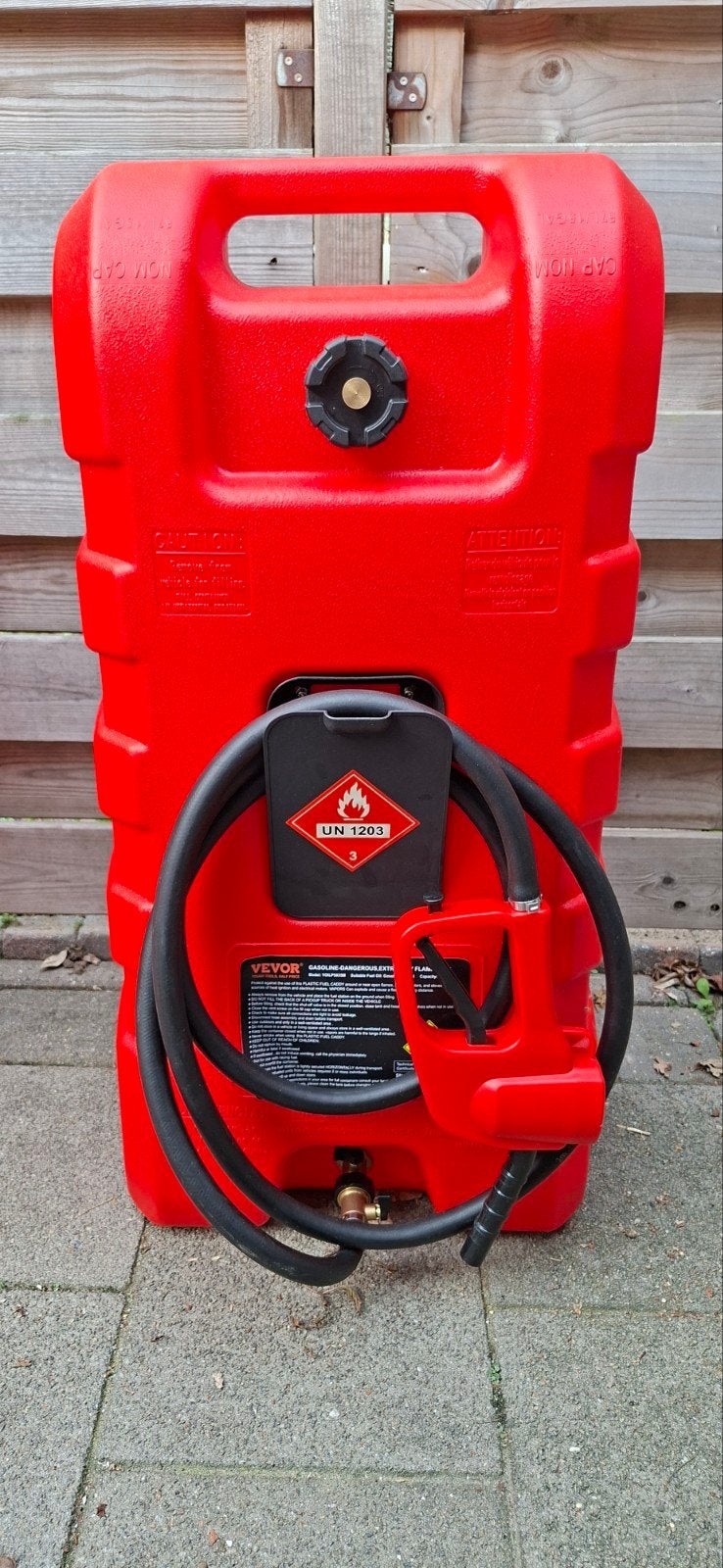 mobiele brandstoftank /jerrycan, Ophalen