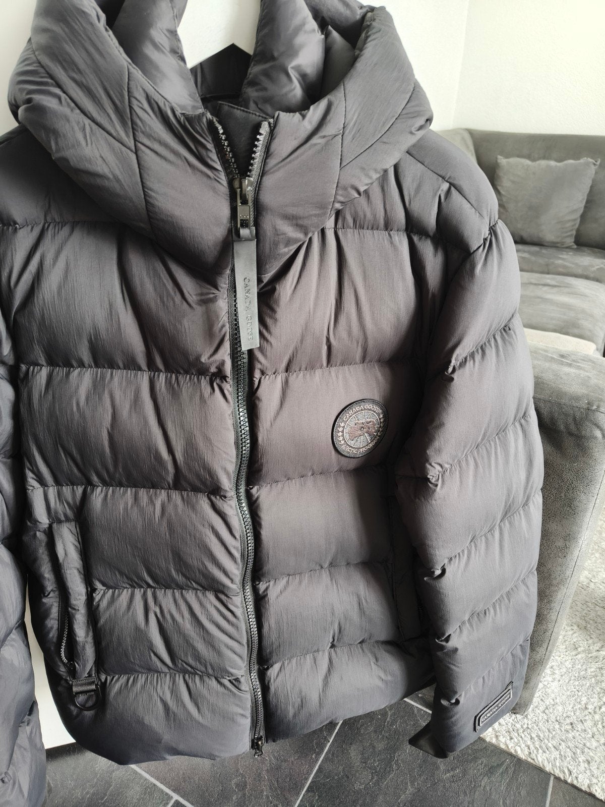 Te Koop! ZGAN Canada Goose Heren Crofton EnduraLuxe Puffer j, Ophalen of Verzenden, Zo goed als nieuw, Zwart