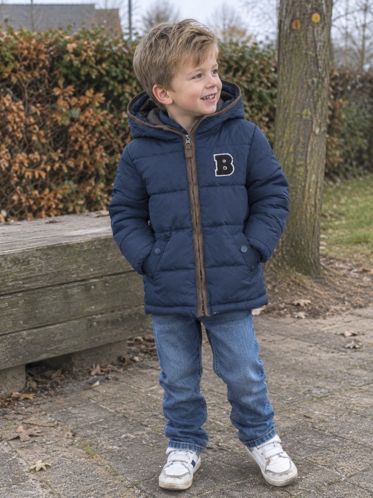Winterjas I'Kids donkerblauw maat 104-110 NIEUW, SO, Nieuw, Info@juniorcompany.nl, Jongen