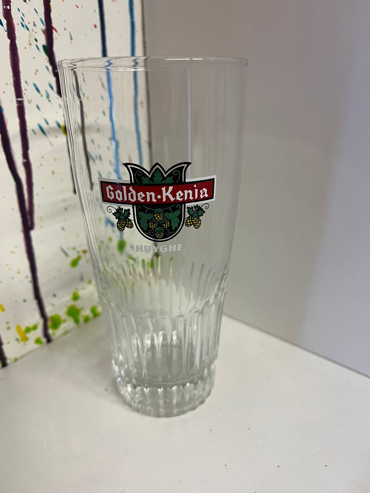 Golden Kenia bierglazen set van 6 glazen, Ophalen of Verzenden, Nieuw, Glas of Glazen, Overige merken