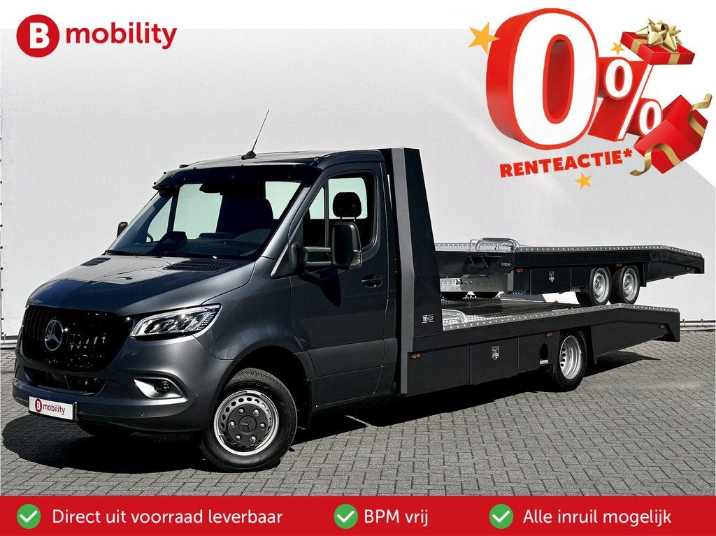Mercedes-Benz Sprinter 519 CDI Tijhof AluLiner + Aanhanger V, Auto's, Bestelauto's, Stof, Bedrijf, Diesel, 3500 kg