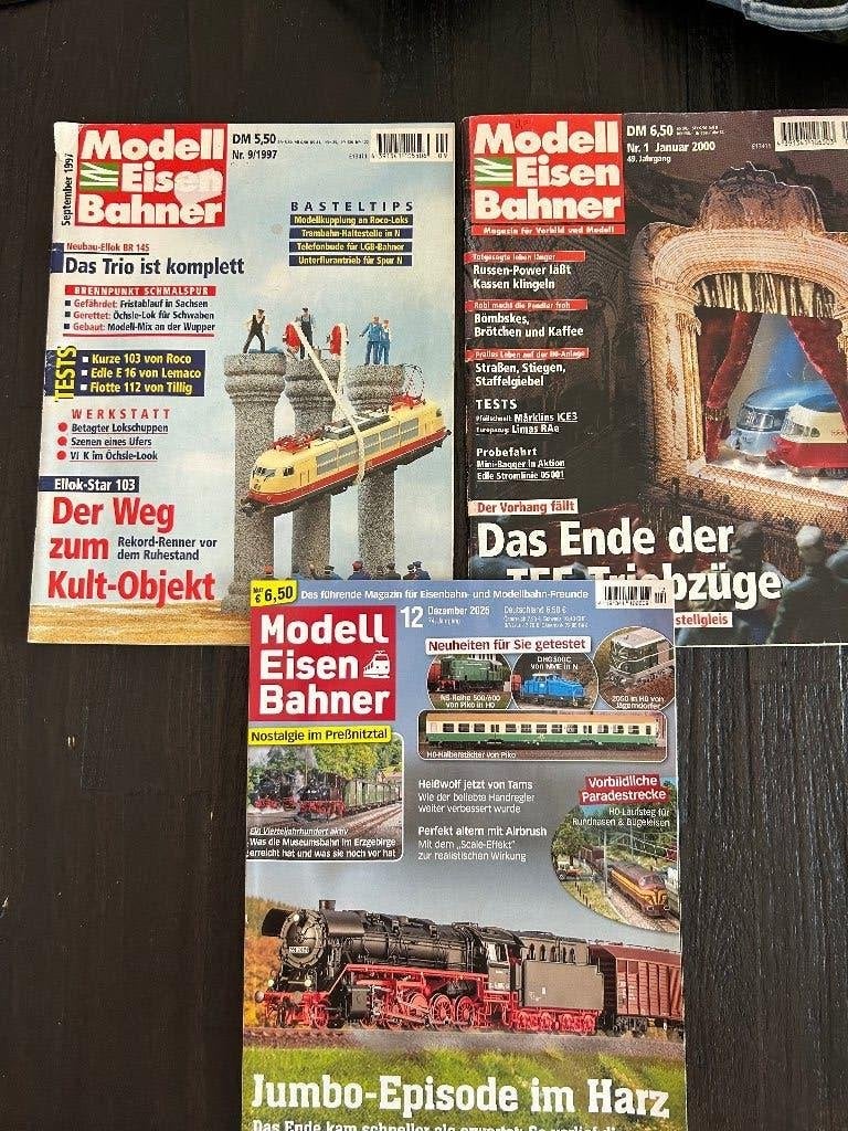 Modelbouw treinen tijdschriften 1997, 2000 en 2025, Hobby en Vrije tijd, Overige merken, Gebruikt, Gelijkstroom of Wisselstroom