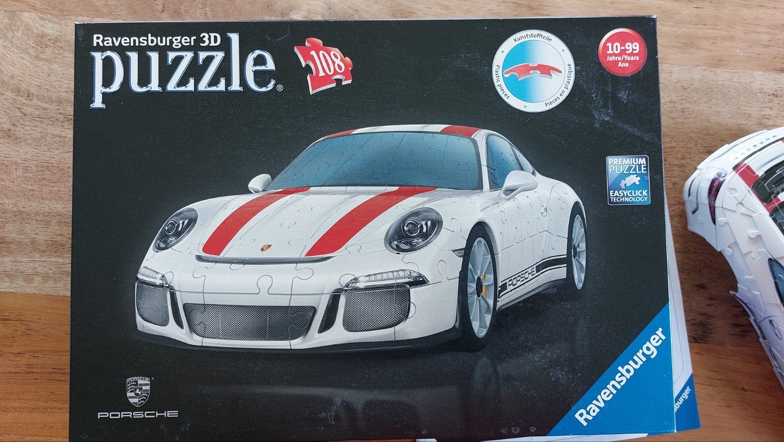 Porsche 911R 3D puzzel, ravensburger, Ophalen of Verzenden, Minder dan 500 stukjes, Zo goed als nieuw, Rubik's of 3D-puzzel