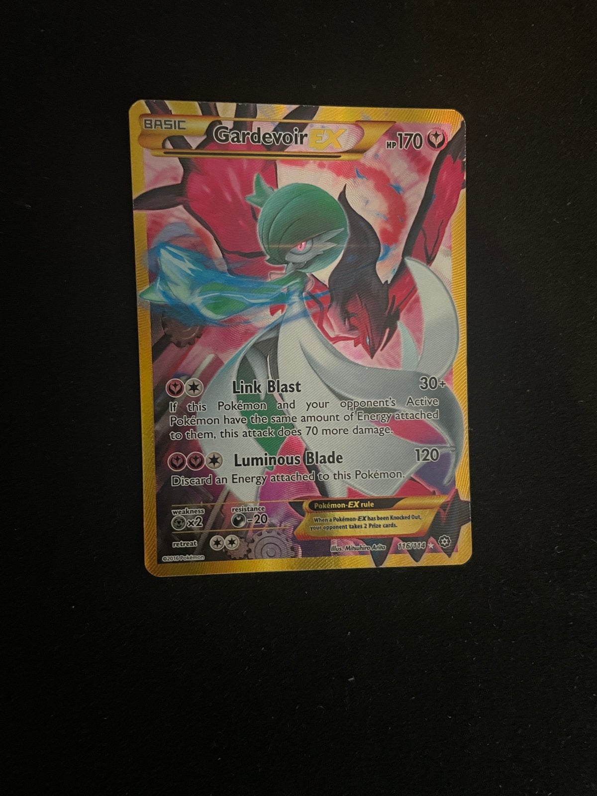 Pokemon Gardevoir EX 116/114 Steam Siege, Ophalen of Verzenden, Zo goed als nieuw