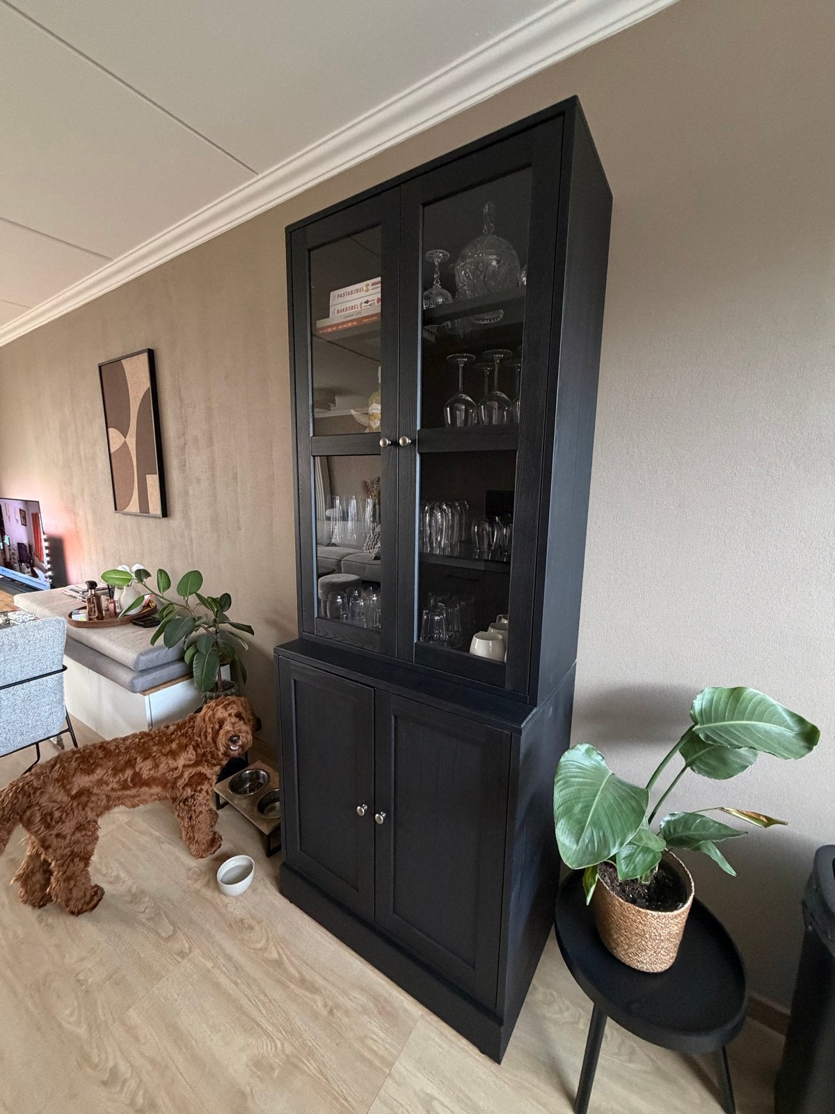 Zwarte IKEA Havsta kast - Zo goed als nieuw, Ophalen, 200 cm of meer, 50 tot 100 cm, Zo goed als nieuw