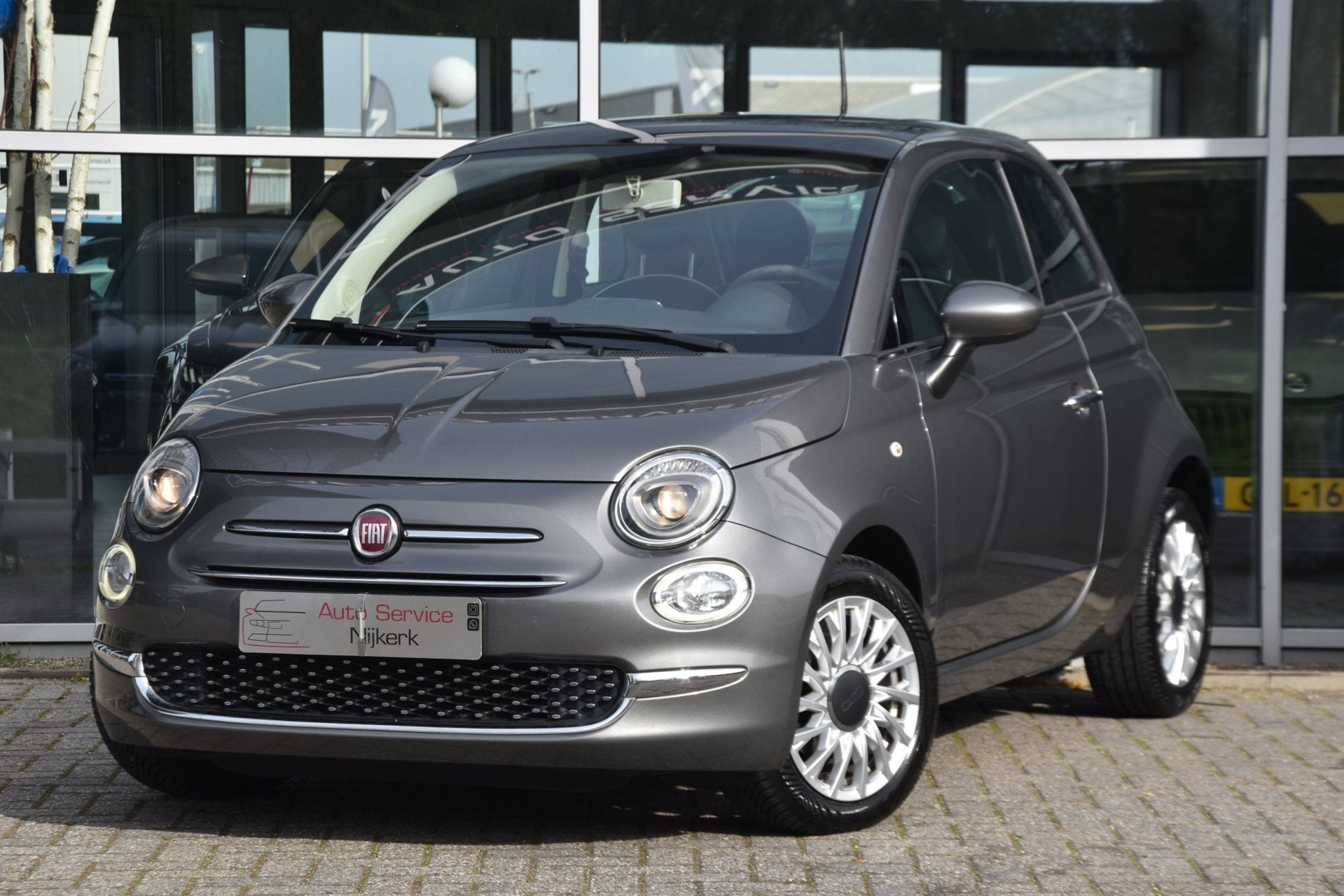 Fiat 500 1.2 Popstar | Panorama | Navi | Airco | LM Velgen, Voorwielaandrijving, Stof, Gebruikt, 4 cilinders