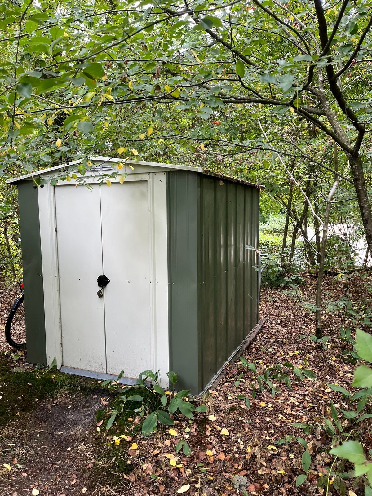 Metalen tuinschuur / fiets berging / tuinhuis / zadelkamer, Ophalen, Gebruikt, Metaal, Overige typen