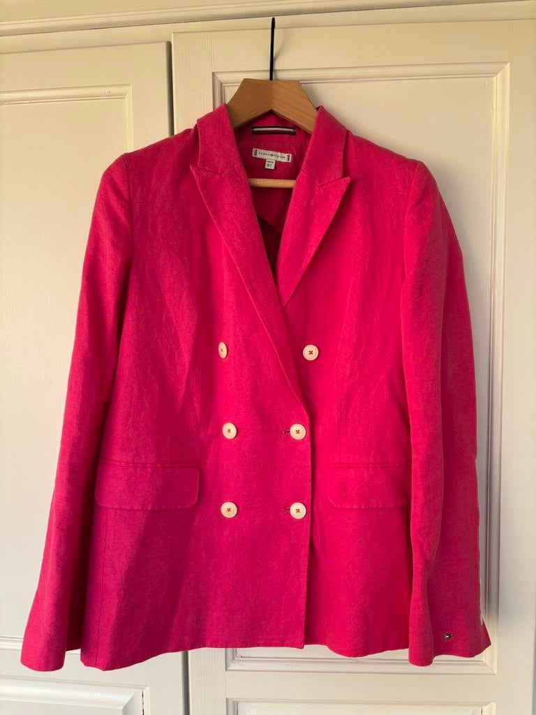Blazer Tommy Hilfiger roze, Kleding | Dames, Verzenden, Zo goed als nieuw, Jasje, Roze