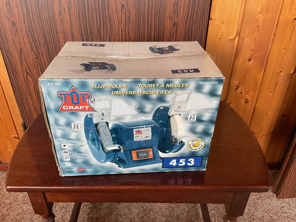 Werkbank slijpmachine 200 W, Ophalen of Verzenden, Nieuw, Minder dan 700 watt, Werkbankslijpmachine