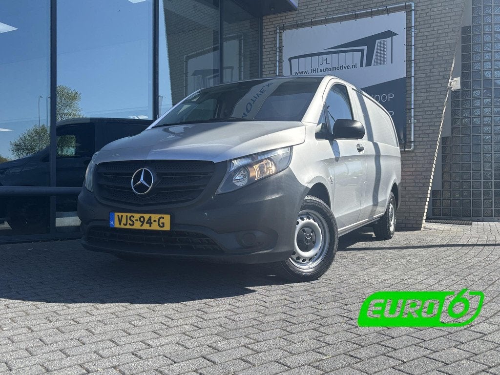 Mercedes-Benz Vito 110 CDI Functional Lang*ECC*CRUISE*HAAK*, Auto's, Voorwielaandrijving, Gebruikt, Euro 6, 4 cilinders