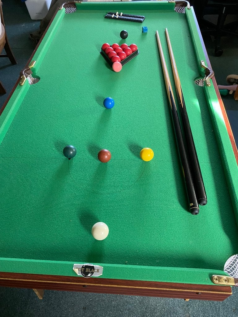 Poolbiljarttafel, Ophalen, Gebruikt