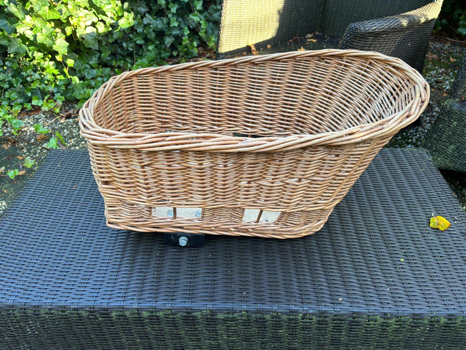 Rotan rieten fietsmand bagagedrager-bevestiging voor hond, Ophalen, Gebruikt, Overige typen
