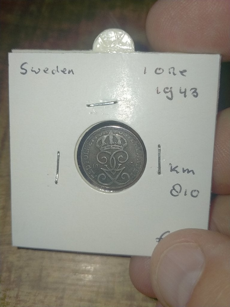 Zweden 1 Ore 1943, Verzenden, Overige landen, Losse munt