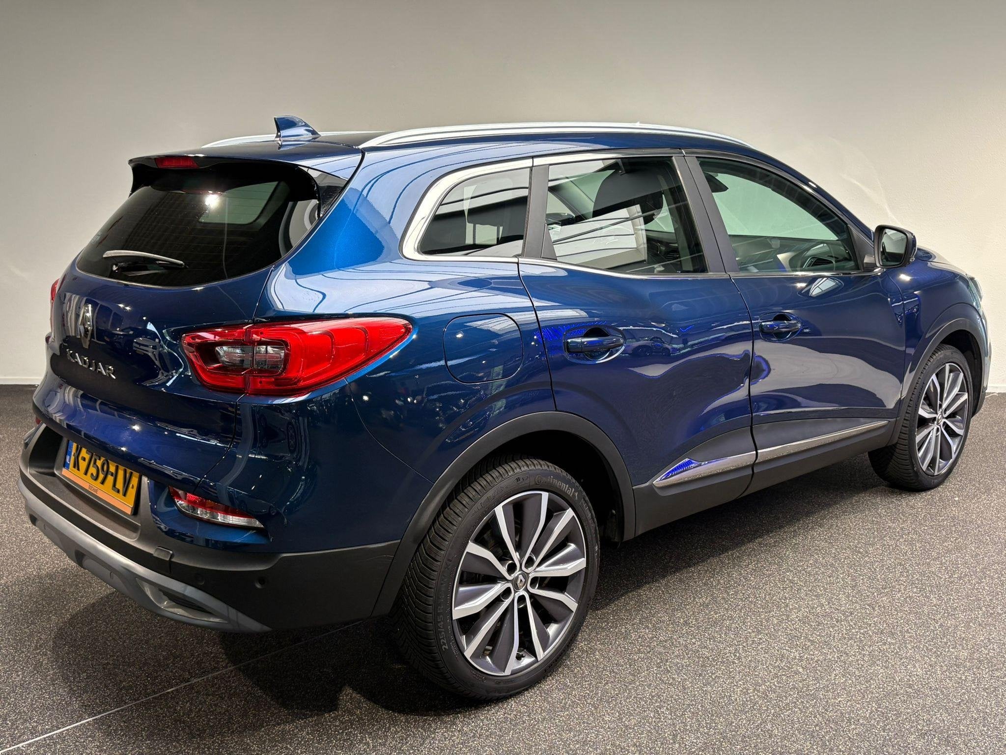 Renault Kadjar 1.3 TCe Intens | Leder | Stoelverwarming | Na, Auto's, Kadjar, Gebruikt, 4 cilinders, Blauw
