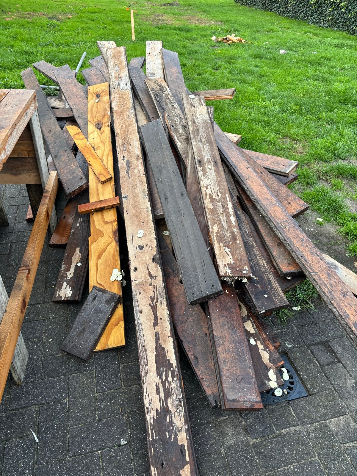 Eiken vloer leuk voor in mancave, Gebruikt, 25 tot 50 mm, 200 tot 250 cm, Balk
