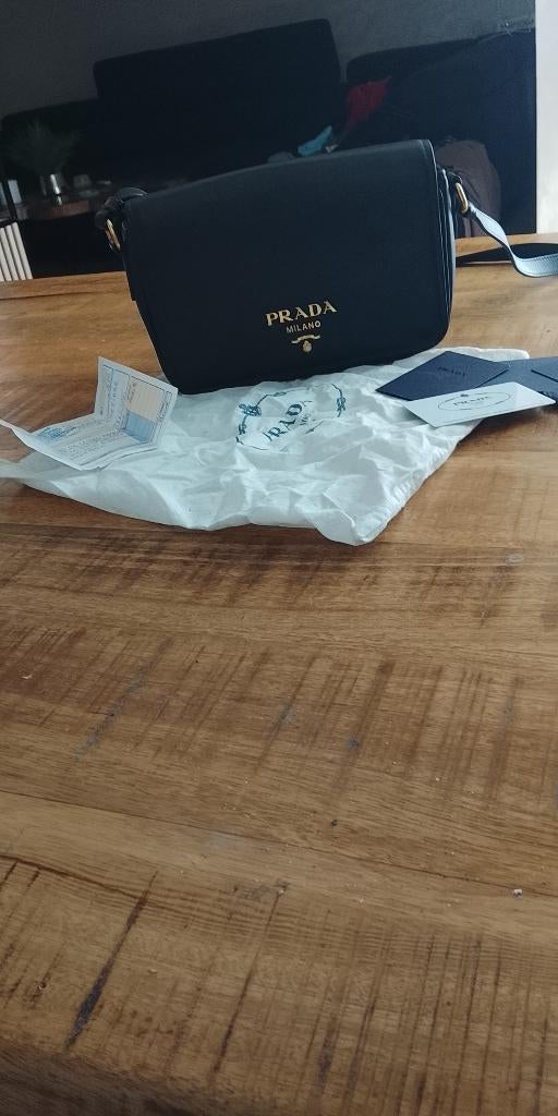 Prada tas, Ophalen of Verzenden, Zo goed als nieuw, Zwart, Handtas