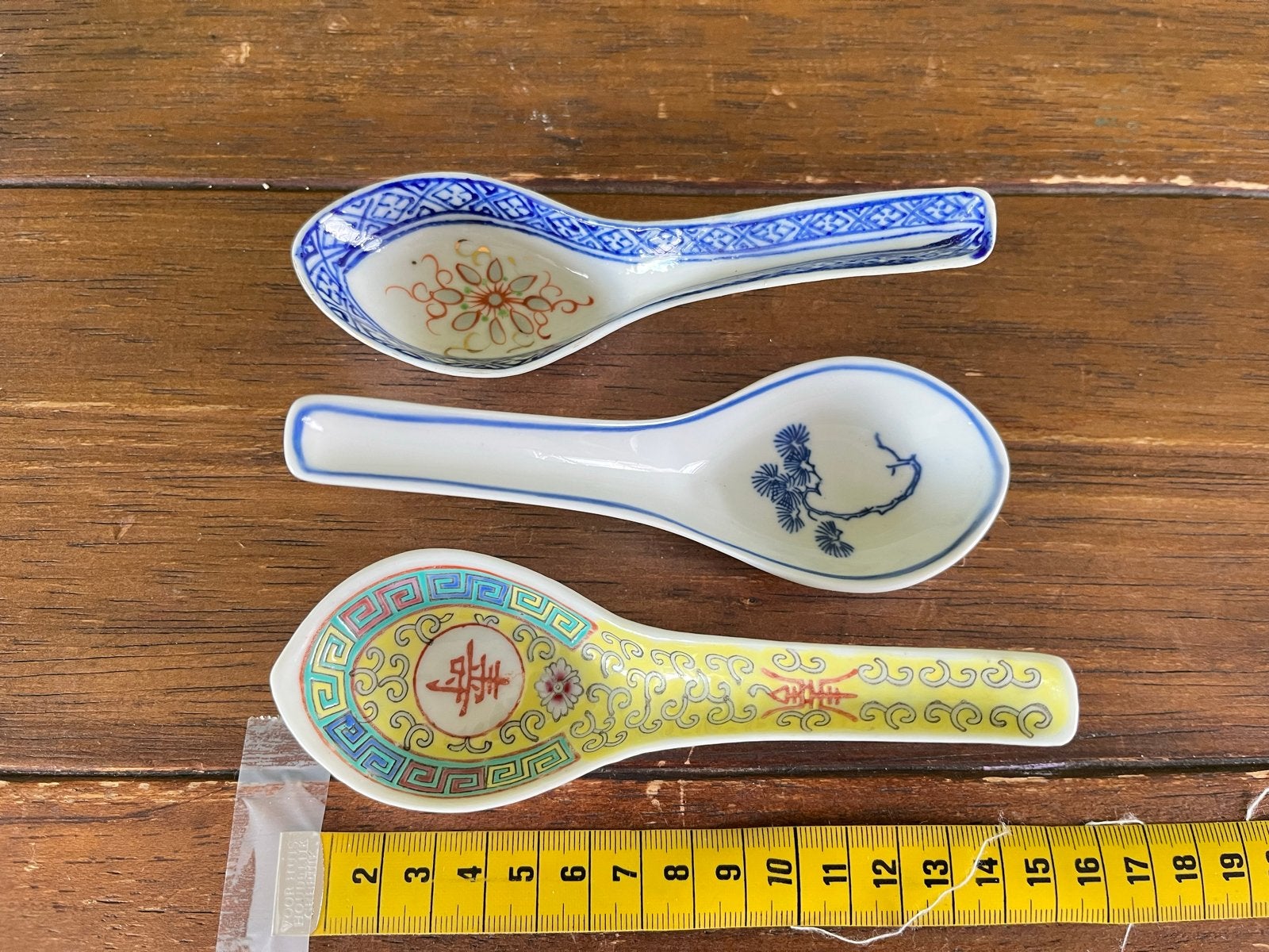 Set van 3 Chinese porseleinen lepels, Ophalen of Verzenden