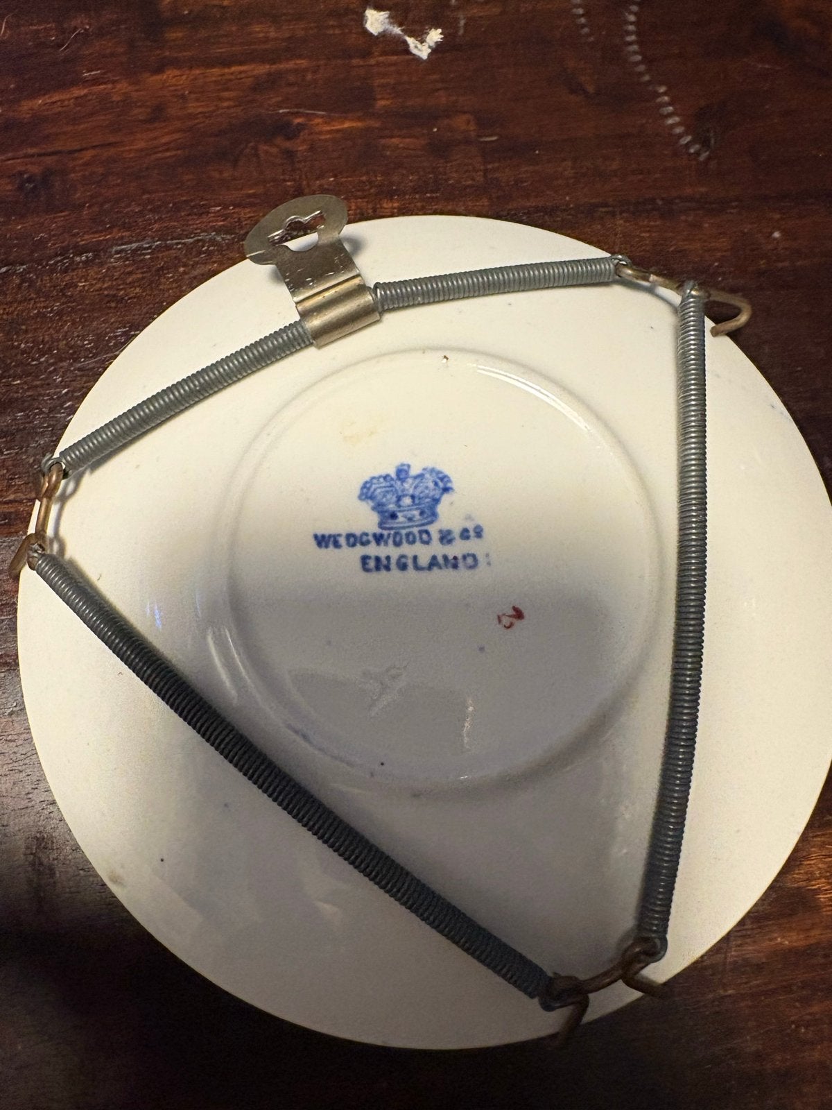 Wedgwood Blauw Wit Bord met Oosters Patroon, Ophalen of Verzenden