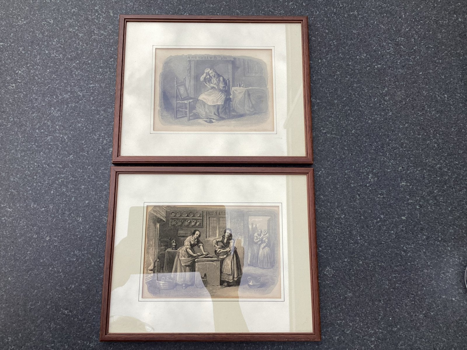 Staal gravure Jacob Cats (Kaiser) 1862 - 2 stuks, 1800 - 1899, Ophalen of Verzenden, Gravure, Ingelijst