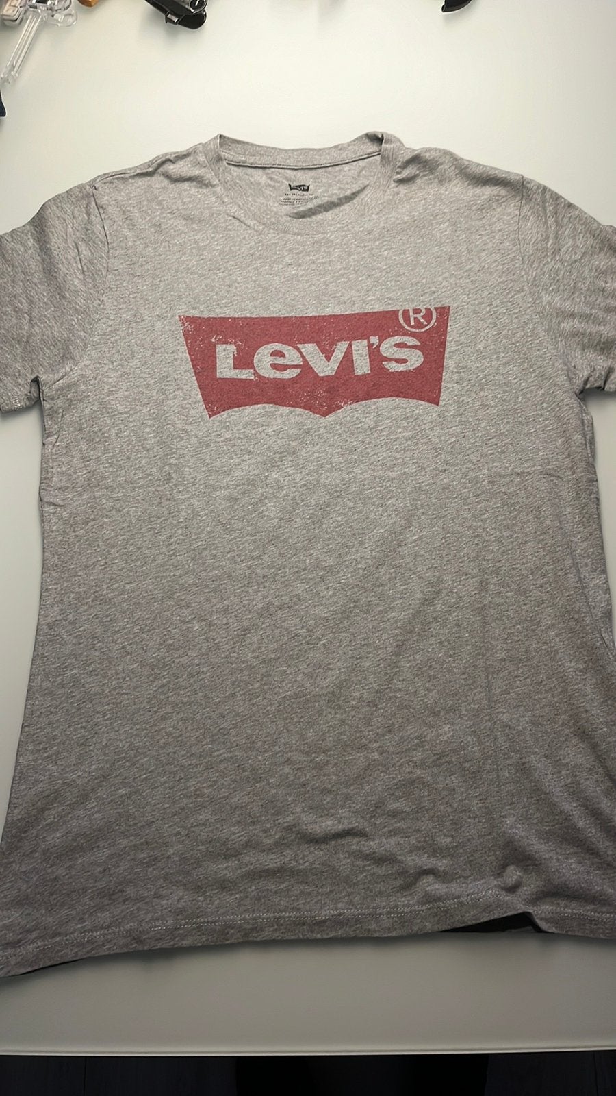 Levi’s grijs shirt met logo maat S, Ophalen of Verzenden, Zo goed als nieuw, Grijs