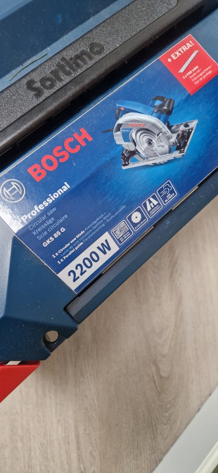 Bosch Professional Cirkelzaag GKS 85 G met geleiderail, Doe-het-zelf en Verbouw, Gereedschap | Zaagmachines, Cirkelzaag, 70 mm of meer