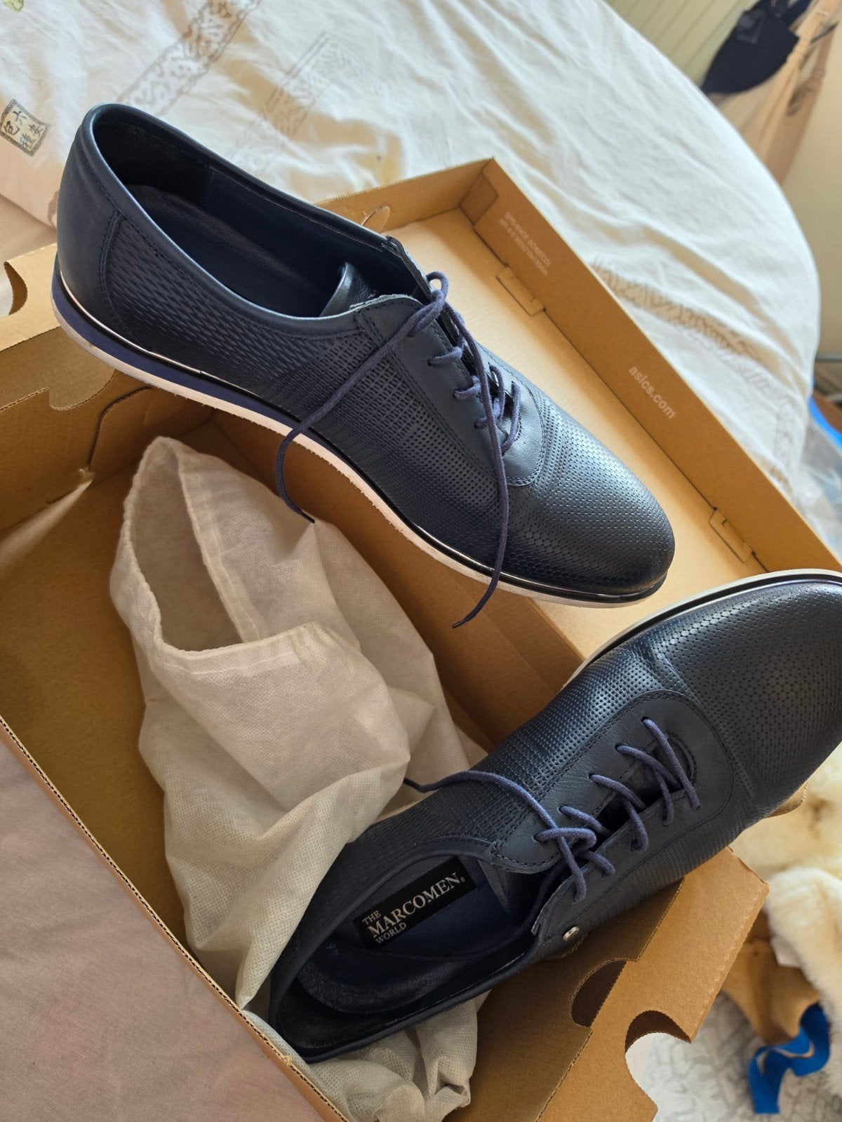Marcomen nette schoenen (leer), Ophalen, Zo goed als nieuw, Bruin
