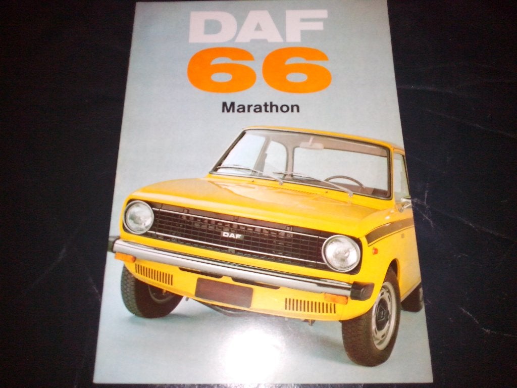 DAF 66 Marathon sedan coupé combi brochure folder 1972 1973, Ophalen of Verzenden, Zo goed als nieuw, Overige merken