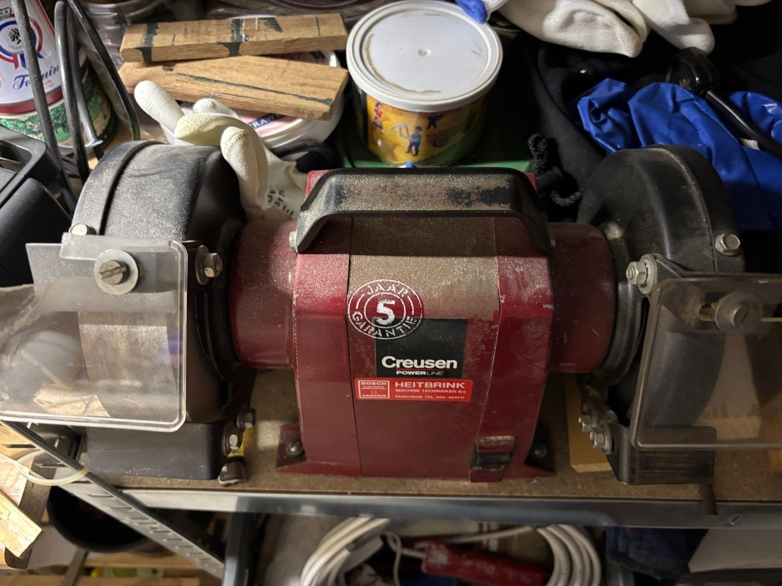 Creusen Powerline Heitbrink Werkbankslijpmachine, Ophalen