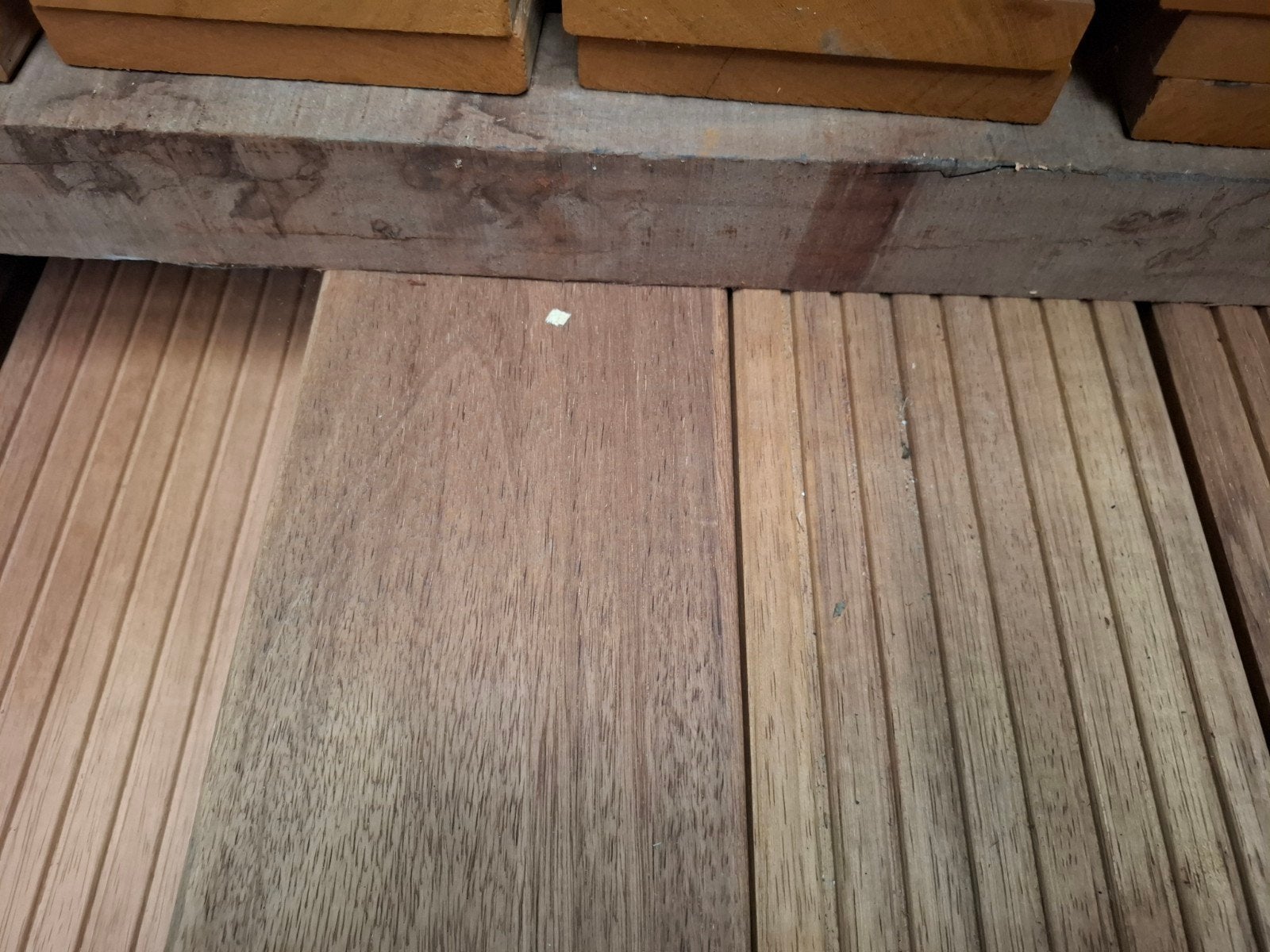 partij 21 st hardhout vlonderplanken 245 cm bezorgen mogelij, Ophalen, Nieuw, A, Hout