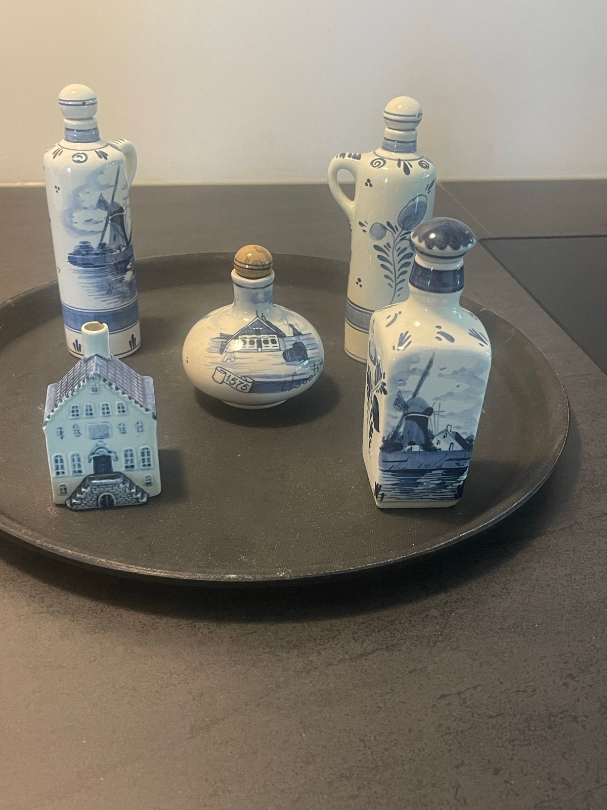 Originele KLM huisjes/kruikjes uit de jaren '50, Ophalen of Verzenden, Zo goed als nieuw, 1 t/m 20, Gevuld