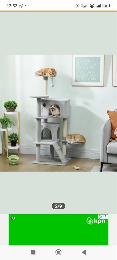 Krabpaal, meerdere hoogten. Katten speel toren, Dieren en Toebehoren, Ophalen of Verzenden, Krabpaal