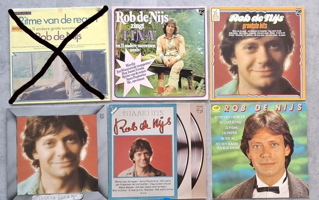 Rob de Nijs 9 verschillende Lp`s, Ophalen of Verzenden, Gebruikt, Overige formaten, Levenslied of Smartlap