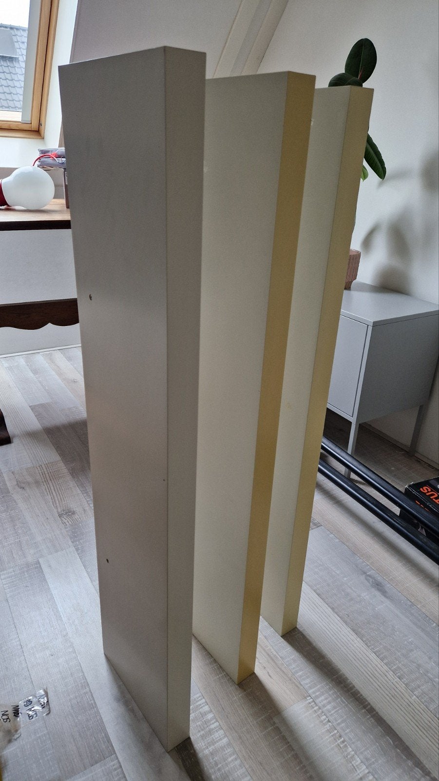 Set van 3 IKEA Lack wandplanken wit met beugels, Ophalen, Gebruikt