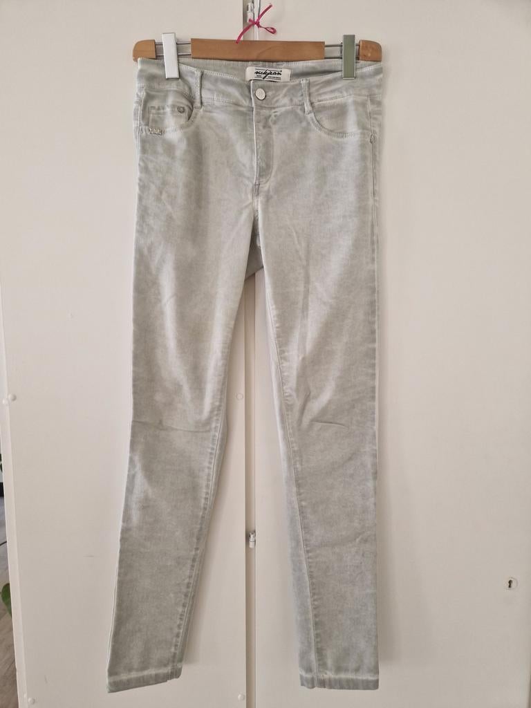 Skinny jeans grijs Nickjean maat S, Ophalen of Verzenden, Zo goed als nieuw, W28 - W29 (confectie 36), Grijs