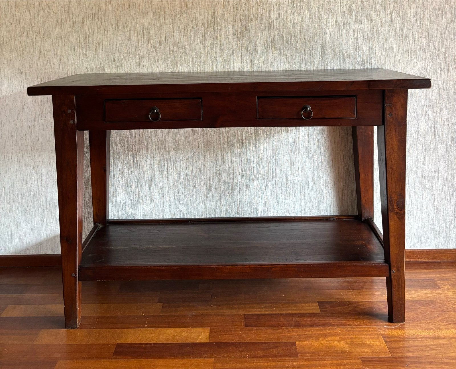 Sidetable, 120 cm breed met lades, Ophalen, Gebruikt, 100 tot 150 cm, Overige houtsoorten