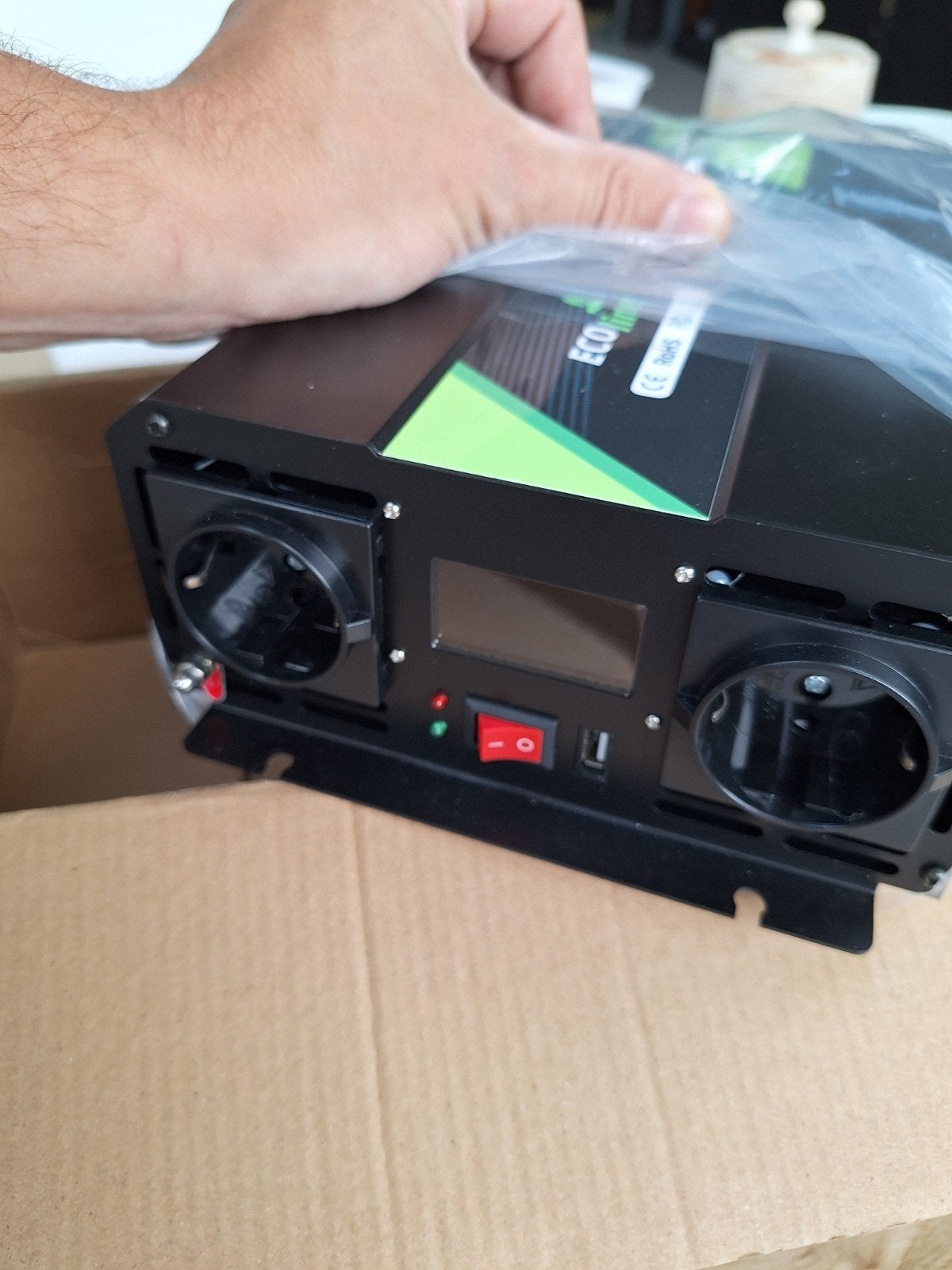Ecoline 1000W Zuivere Sinus Omvormer 24V -  1x Gebruik, Witgoed en Apparatuur, Ophalen, Zo goed als nieuw