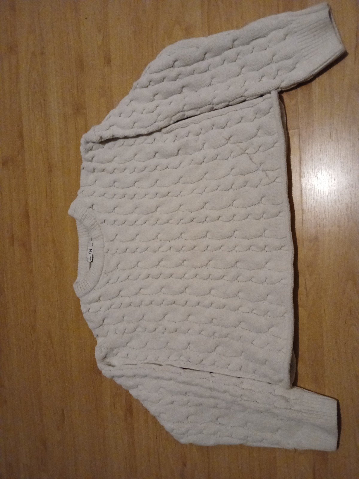 C&A Crèmekleurige Kabeltrui - Maat M, Maat 38/40 (M), Beige, Ophalen of Verzenden, Zo goed als nieuw
