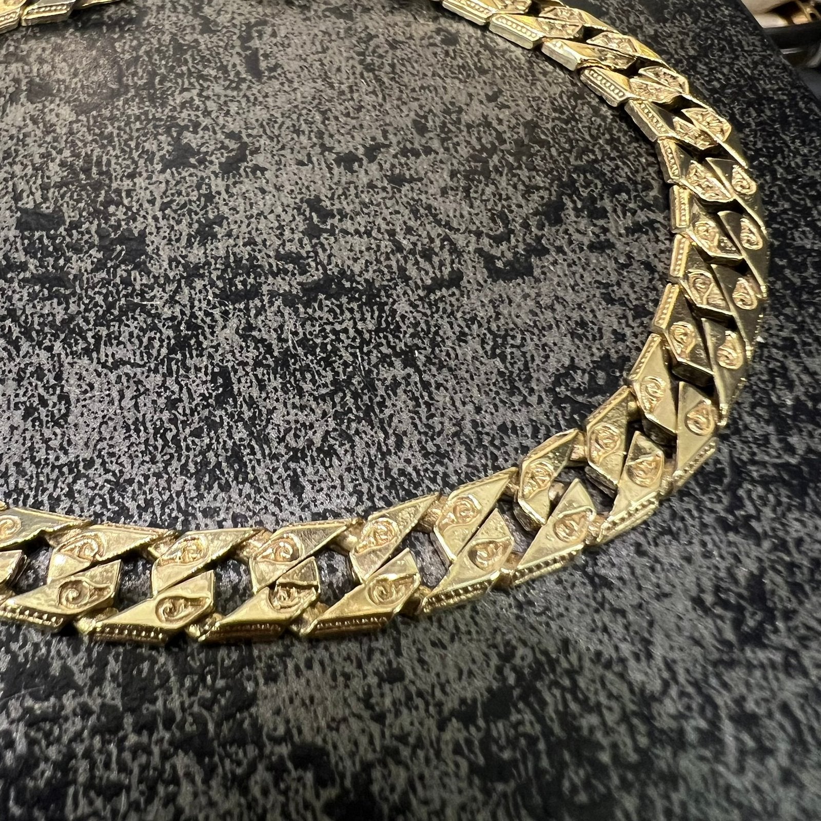 14k gouden armband massief 17,6 gram gourmet schakel, Ophalen of Verzenden, Zo goed als nieuw, Goud