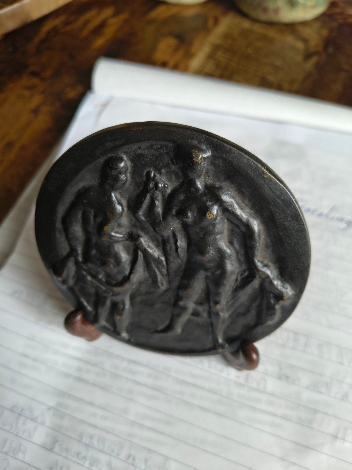 bronzen penning, Antiek en Kunst, Ophalen