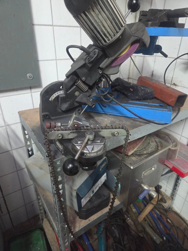 Slijpen kettingzaag kettingen, Ophalen