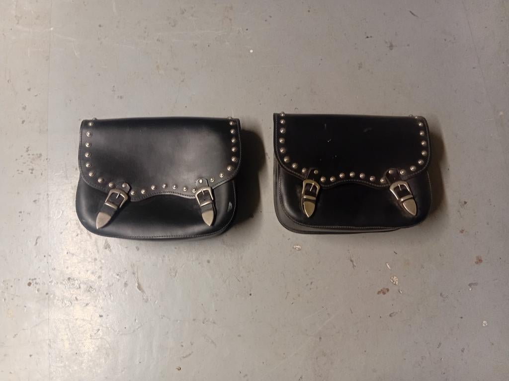 Leren tassen maat 40x30x12 cm, Motoren, Ophalen of Verzenden