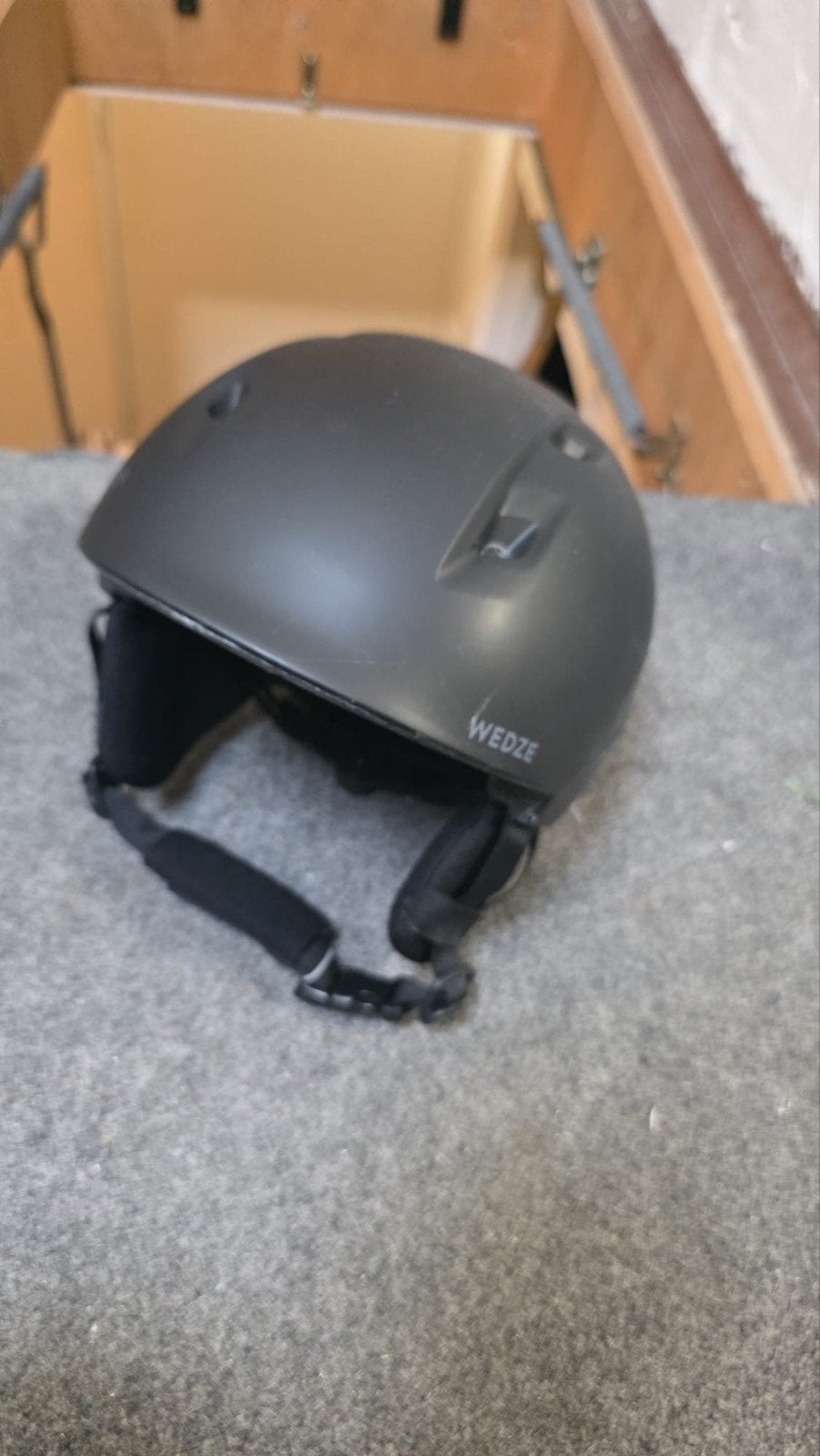 Wedze Piste 500 skihelm - Zwart, Sport en Fitness, Overige merken, Gebruikt, Overige typen, Ophalen of Verzenden