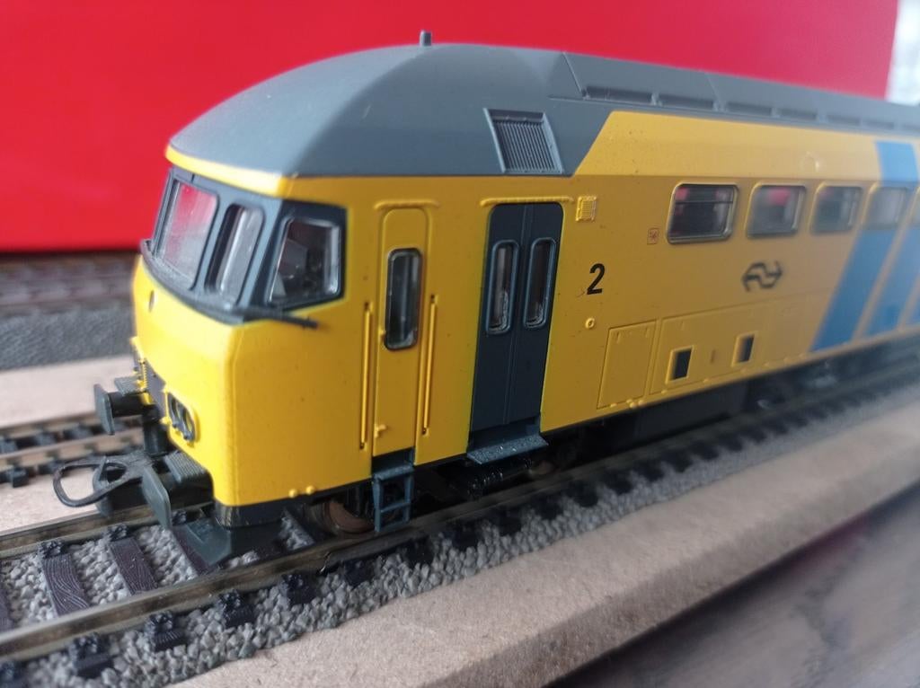 Rivarossi mDDM NS 1614, digitaal voorbereid, motorrijtuig, Hobby en Vrije tijd, Modeltreinen | H0, Overige merken, Gebruikt, Analoog