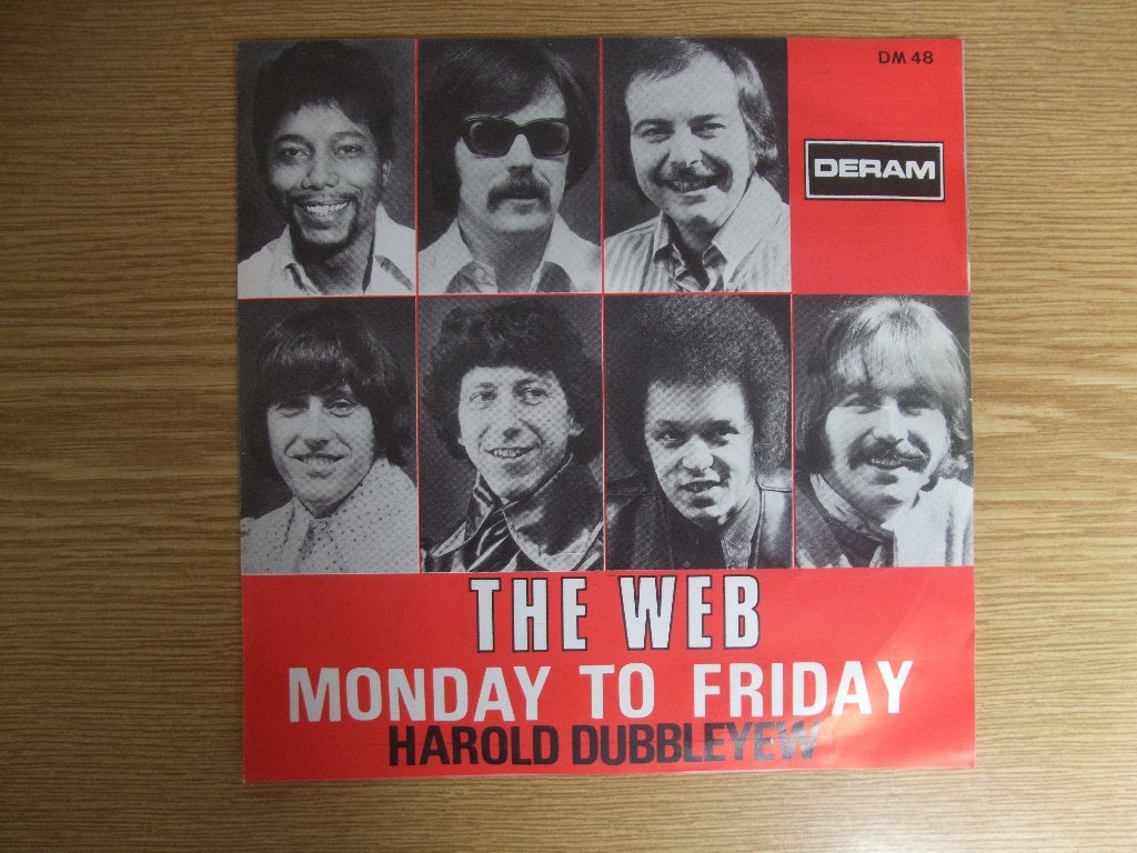 THE WEB     MONDAY TO FRIDAY / HAROLD DUBBLEYEW, 7 inch, Ophalen of Verzenden, Zo goed als nieuw, Rock en Metal
