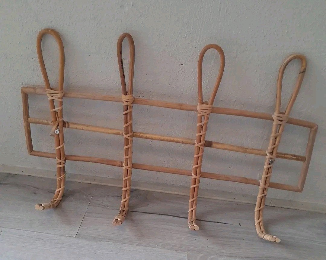Rotan kapstok, Wandkapstok, Ophalen of Verzenden, Zo goed als nieuw, Minder dan 100 cm