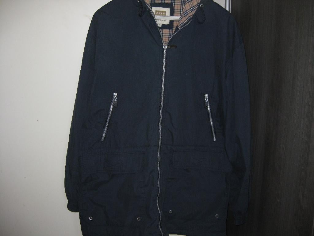 ZGAN Zomerjas met capuchon, donkerblauw, maat: M, City Life, Maat 38/40 (M), City Life, Blauw, Ophalen of Verzenden
