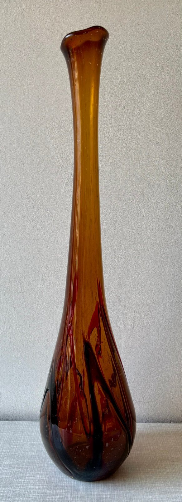 Slanke vaas Italiaans gemarmerd 68 cm, Ophalen