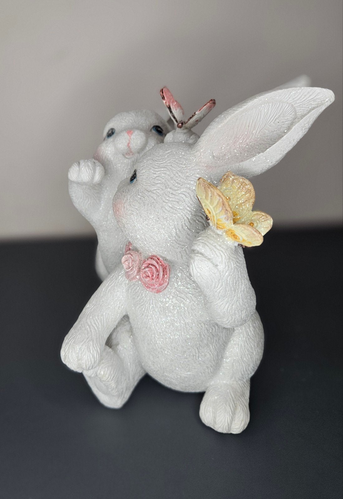 Beeldje 'Konijn' wit H.27cm, Ophalen of Verzenden, Nieuw, Dier